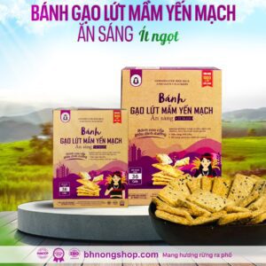 Bánh Gạo Lứt Mầm Yến Mạch BH.NONG ít calo, dinh dưỡng cao