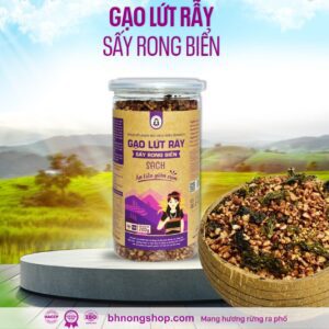 Gạo Lứt Sấy Rong Biển BH.NONG giòn ngon, dinh dưỡng, hỗ trợ giảm cân