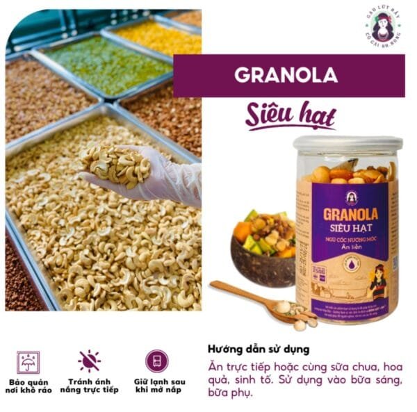 GRANOLA SIÊU HẠT Bh.Nong
