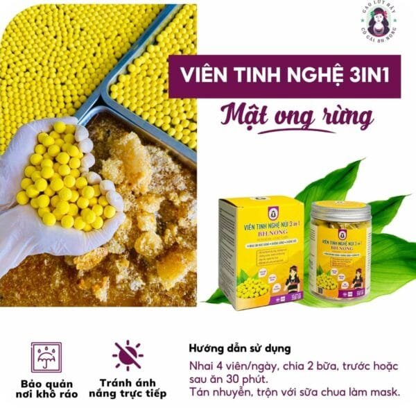 Tinh Bột Nghệ BH.NONG (Dạng viên)
