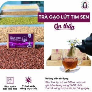 Trà Gạo Lứt Tim Sen An Thần BH.NONG