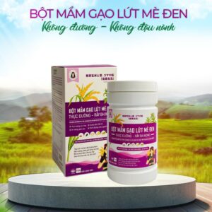 sản phẩm bột mầm gạo lứt mè đen bhnong