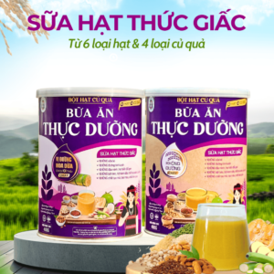 sản phẩm Sữa hạt thức giấc, bột hạt củ quả, bữa ăn thực dưỡng bhnong